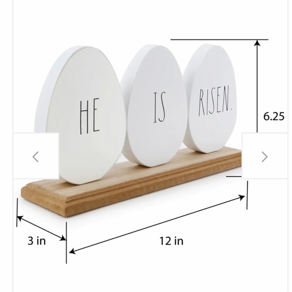 Rae Dunn "He Is Risen" Easter Sign - Picture 2 of 4